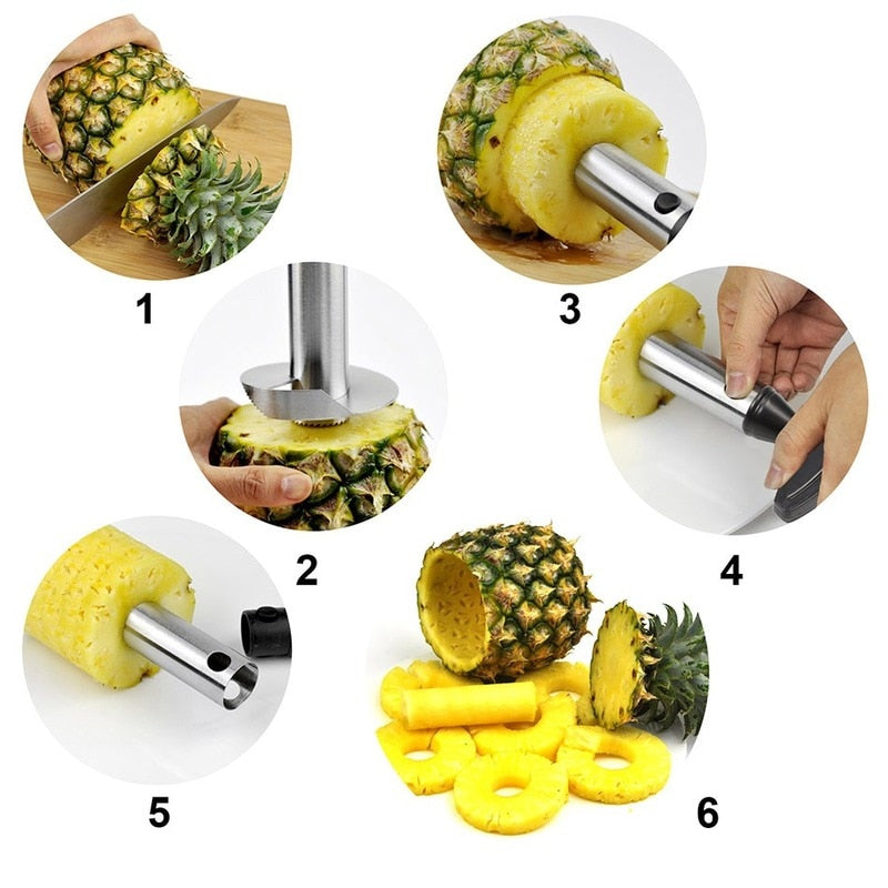 YellowSlicer™ - En Praktisk Ananaskutter - Makschill